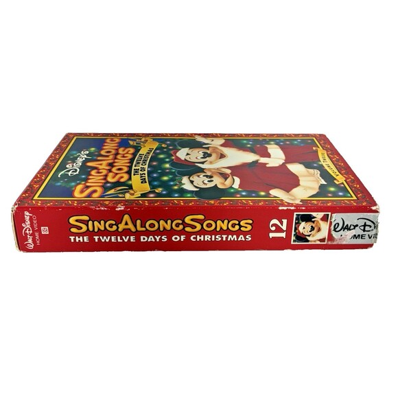 Disney Sing Along Songs Twelve Days Of Christmas Vintage 1993 VHS Cassette Tape - Picture 7 of 8